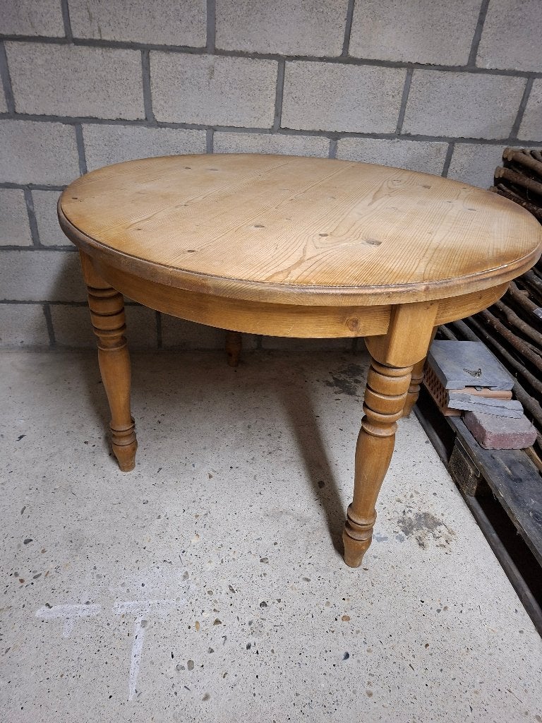 Ronde eiken tafel, Ophalen, Gebruikt, Klassiek, Vier personen