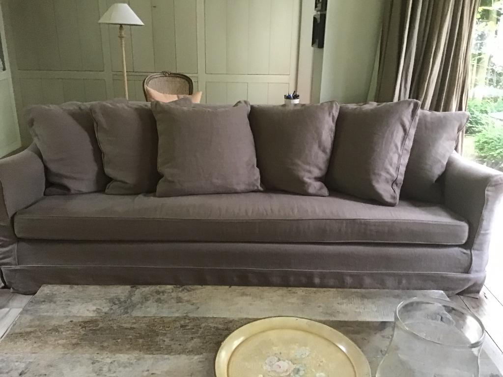 Sofa, LF selection, kleur taupe,, Ophalen, Gebruikt, 100 tot 125 cm, Neutraal