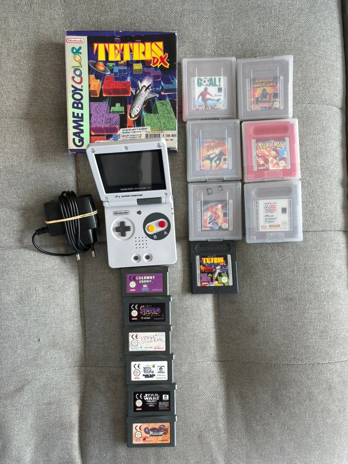Game Boy Advance Sp met oplader & 13 spelletjes, Ophalen of Verzenden, Gebruikt, Game Boy Advance SP, Met games