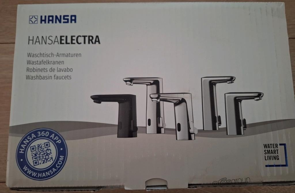 Hansa Elektrische Wastafelmengkraan 3V x2, Doe-het-zelf en Bouw, Sanitair, Ophalen of Verzenden