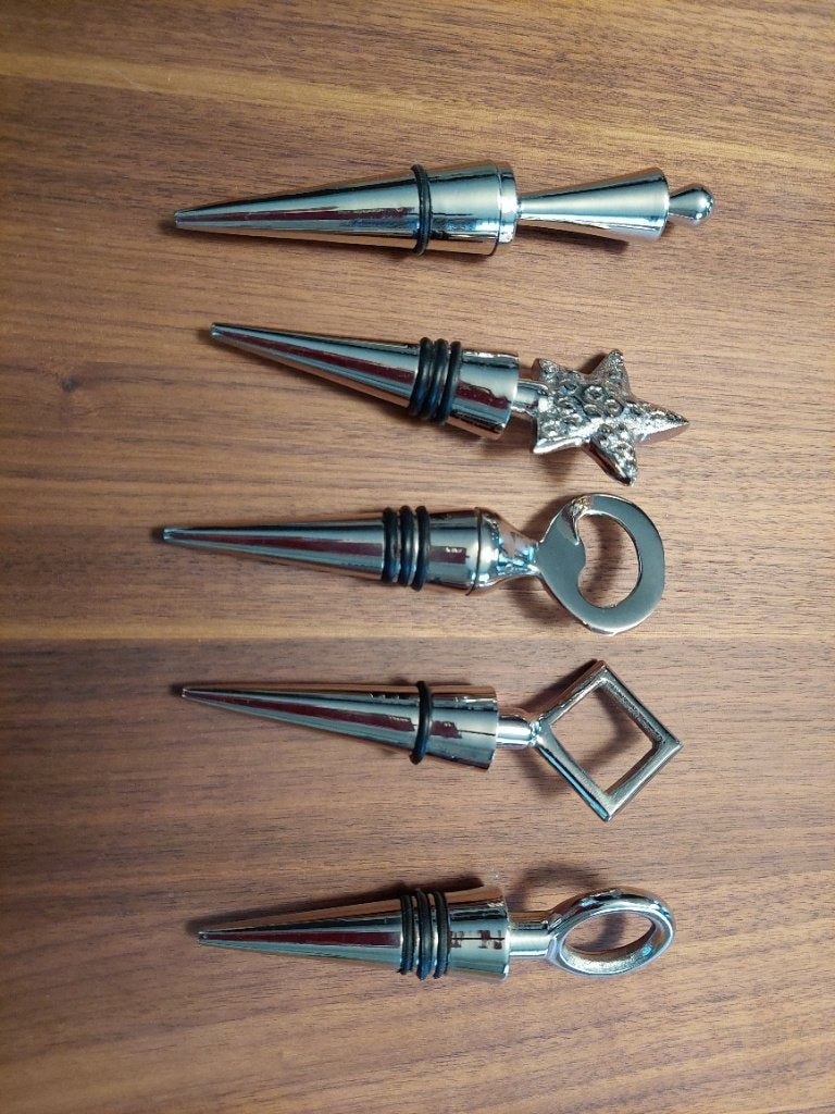 5 bouchons décoratifs en métal pour fermer une bouteille, Enlèvement ou Envoi, Neuf, Métal
