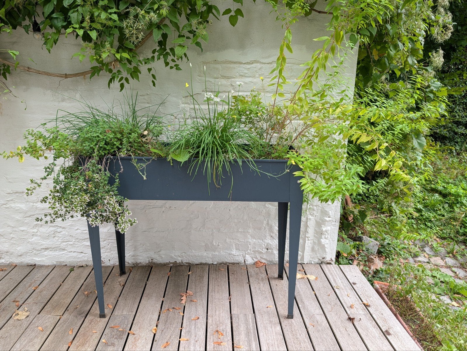 Mooie, hoge plantenbak /kruidentuinbak/moestuintje, Tuin en Terras, Ophalen