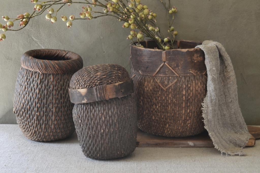 Oude Chinese voedselmand mand, Antiek en Kunst, Ophalen of Verzenden