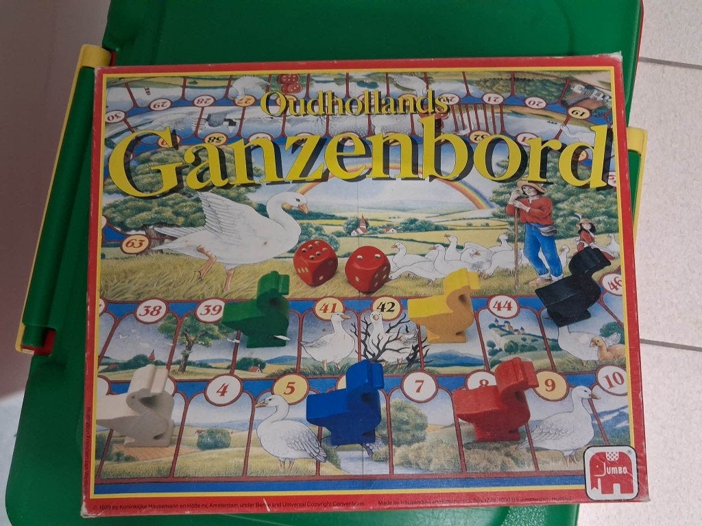 gezelschapsspel Ganzenbord, Hobby en Vrije tijd, Drie of vier spelers, Ophalen of Verzenden, Gebruikt, Jumbo