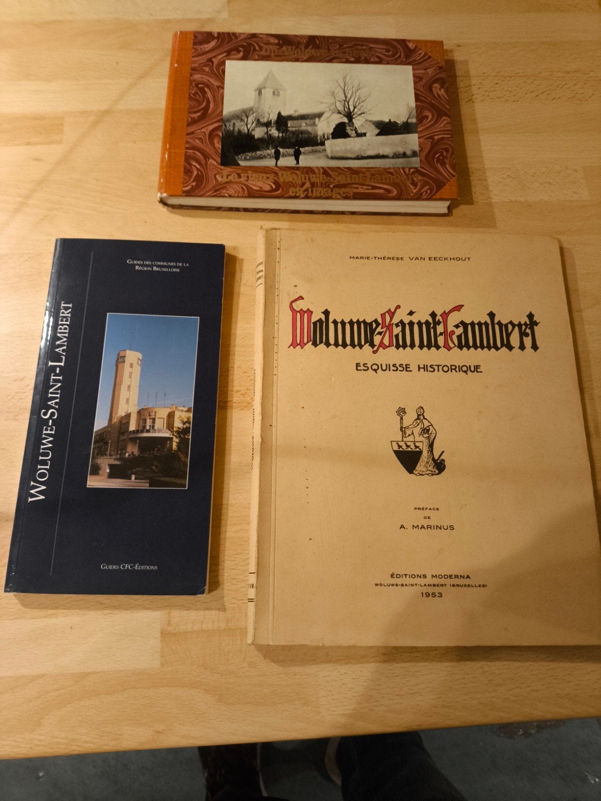 3 livres sur l'histoire de Woluwe, Boeken, Ophalen