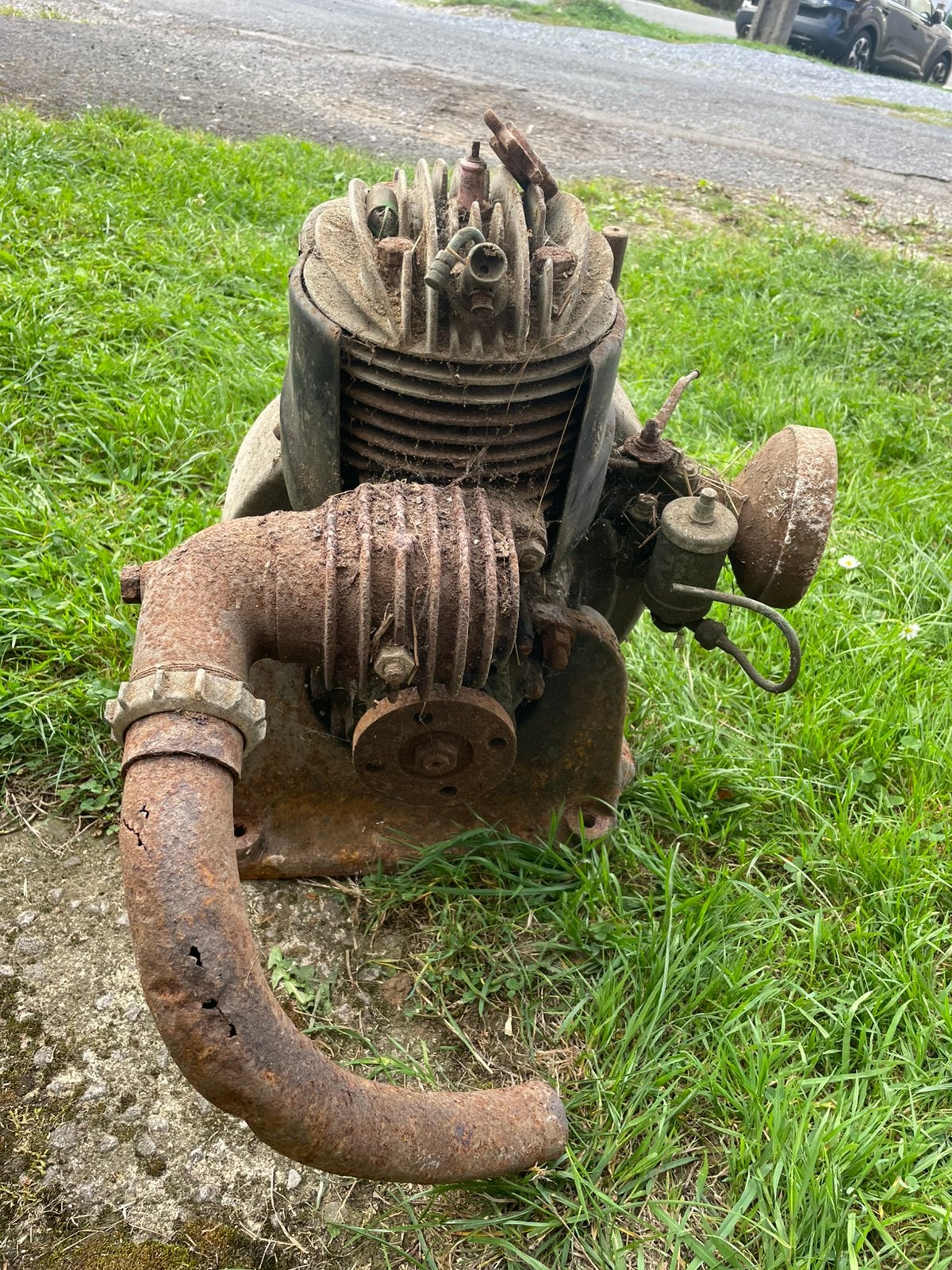 Ancien moteur stationnaire DKW 2t, Ophalen, Gebruikt