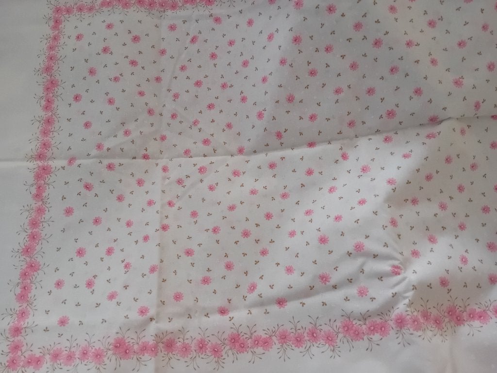 Grande Nappe fleurie ancienne, Maison & Meubles, Nappes, Nappe, Enlèvement, Lavable