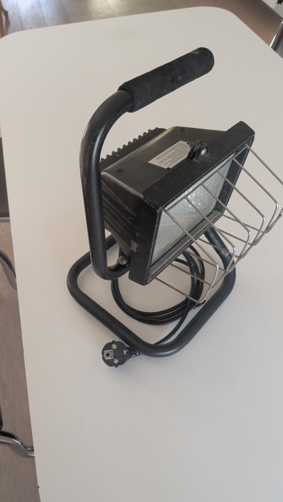 Halogeenlamp op voet, Doe-het-zelf en Bouw, Bouwverlichting, Ophalen of Verzenden, Gebruikt, 500 watt of meer, Lamp met armatuur