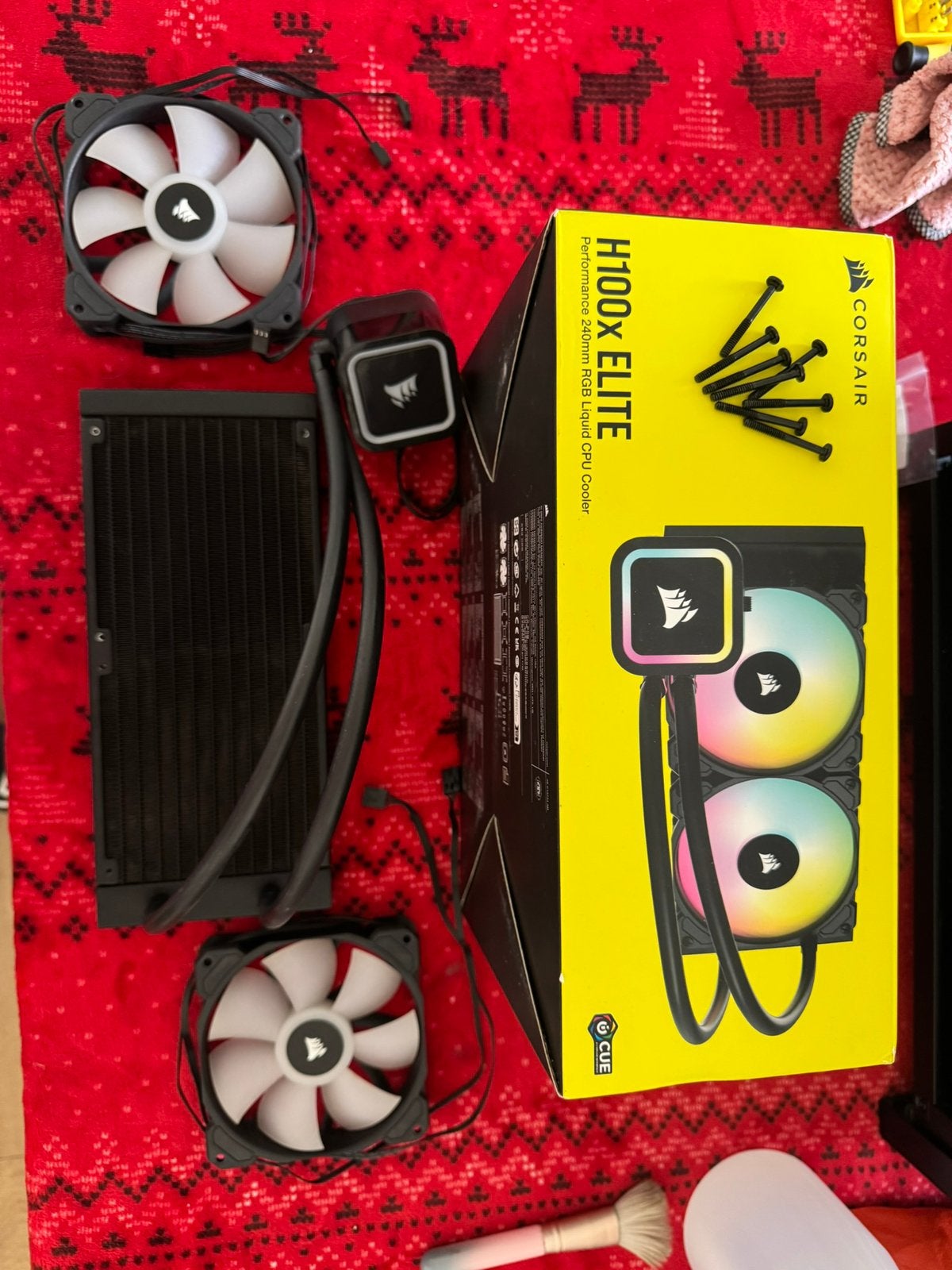 Watercooling Corsair H100X Élite RGB 240mm, Enlèvement ou Envoi, Comme neuf