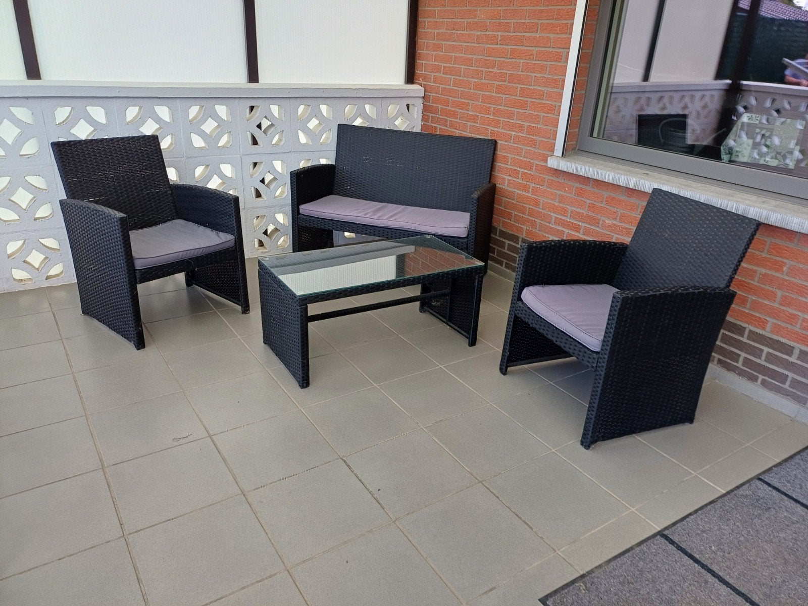 Loungeset, Tuin en Terras, Tuinsets en Loungesets, Ophalen, Bank, Loungeset