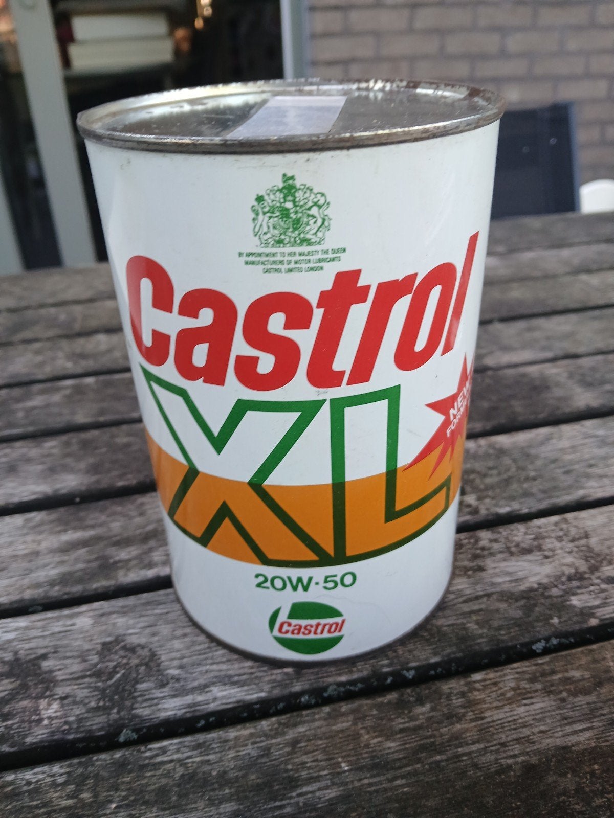 olieblik Castrol, Enlèvement, Emballage