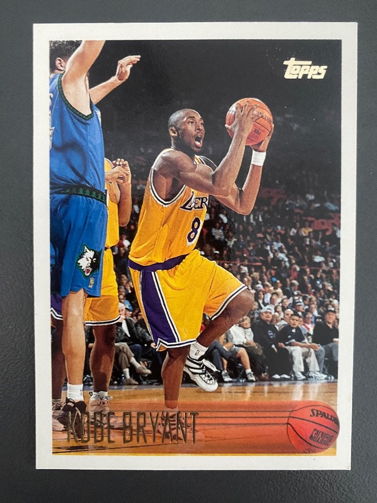 Kobe Bryant Topps 1996 rookie card 138, Hobby en Vrije tijd, Ophalen of Verzenden, Zo goed als nieuw, Plaatje