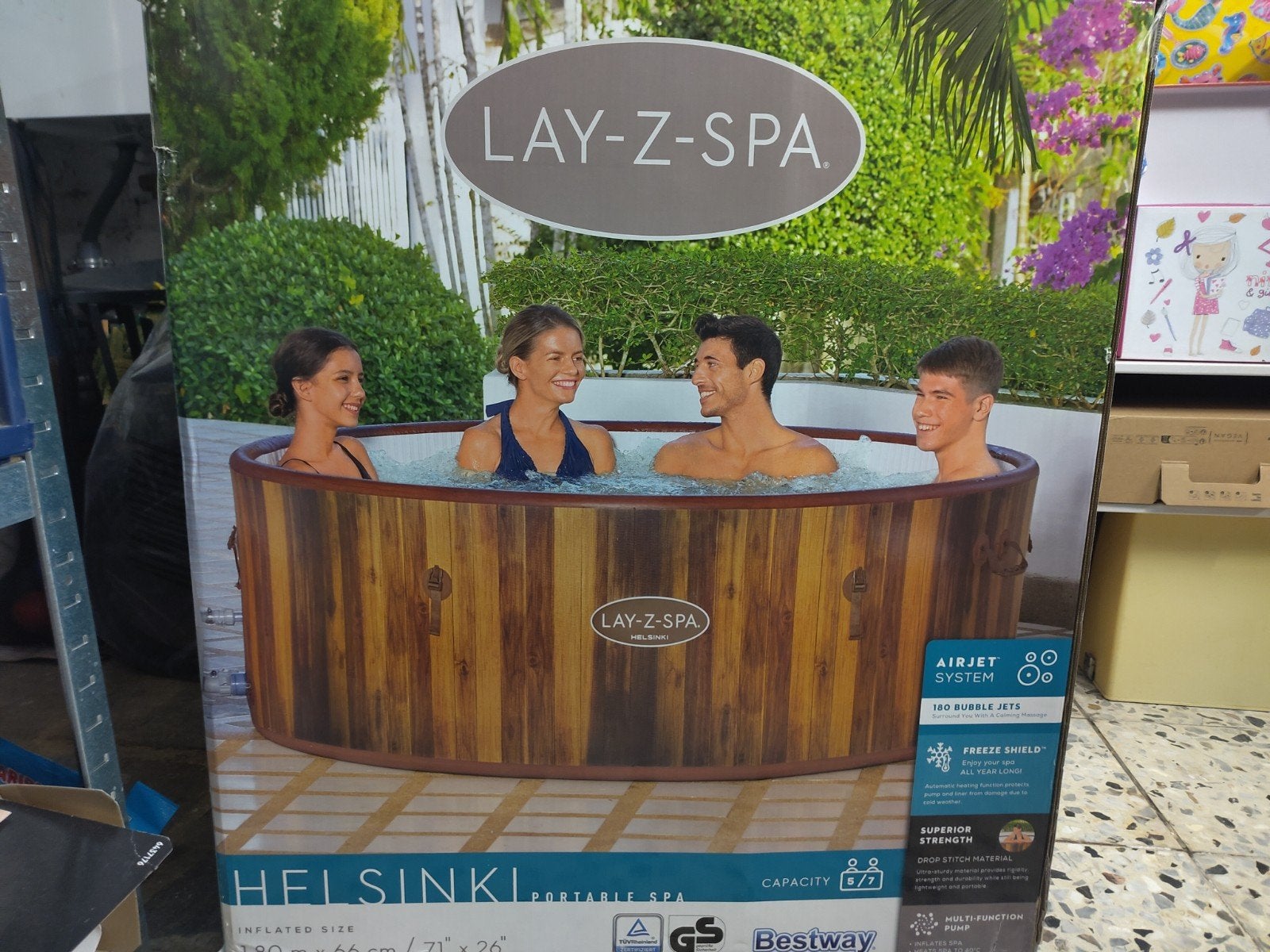 Lay-Z Spa Jacuzzi voor 6 tot 8 personen, Ophalen, Opblaasbaar