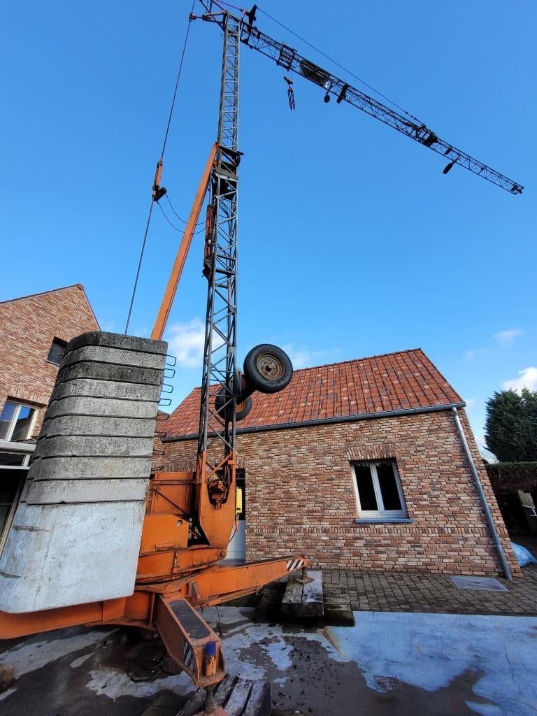 Bouwkraan te huur met keuring, Zakelijke goederen, Machines en Bouw | Kranen en Graafmachines, Hijswerktuig, Ophalen