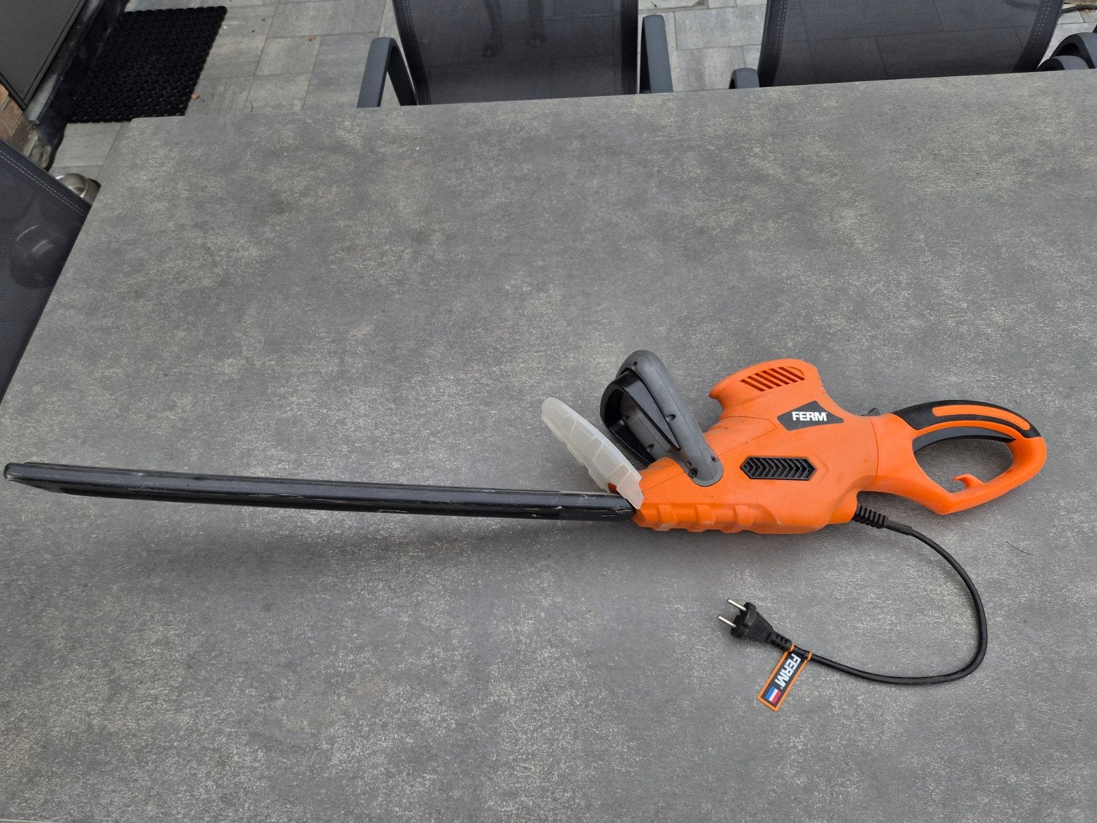 Haagschaar merk Ferm, Tuin en Terras, Heggenscharen, Ophalen, Zo goed als nieuw, Elektrisch, Ferm