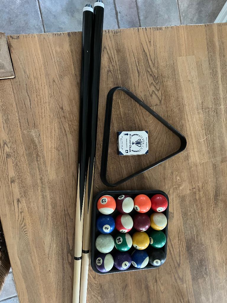 set poolbiljart, Ophalen, Gebruikt, Pooltafel