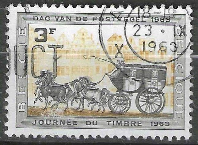Belgie 1963 - Yvert/OBP 1249 - Dag van de Postzegel (ST), Postzegels en Munten, Postzegels | Europa | België, Verzenden, Gestempeld