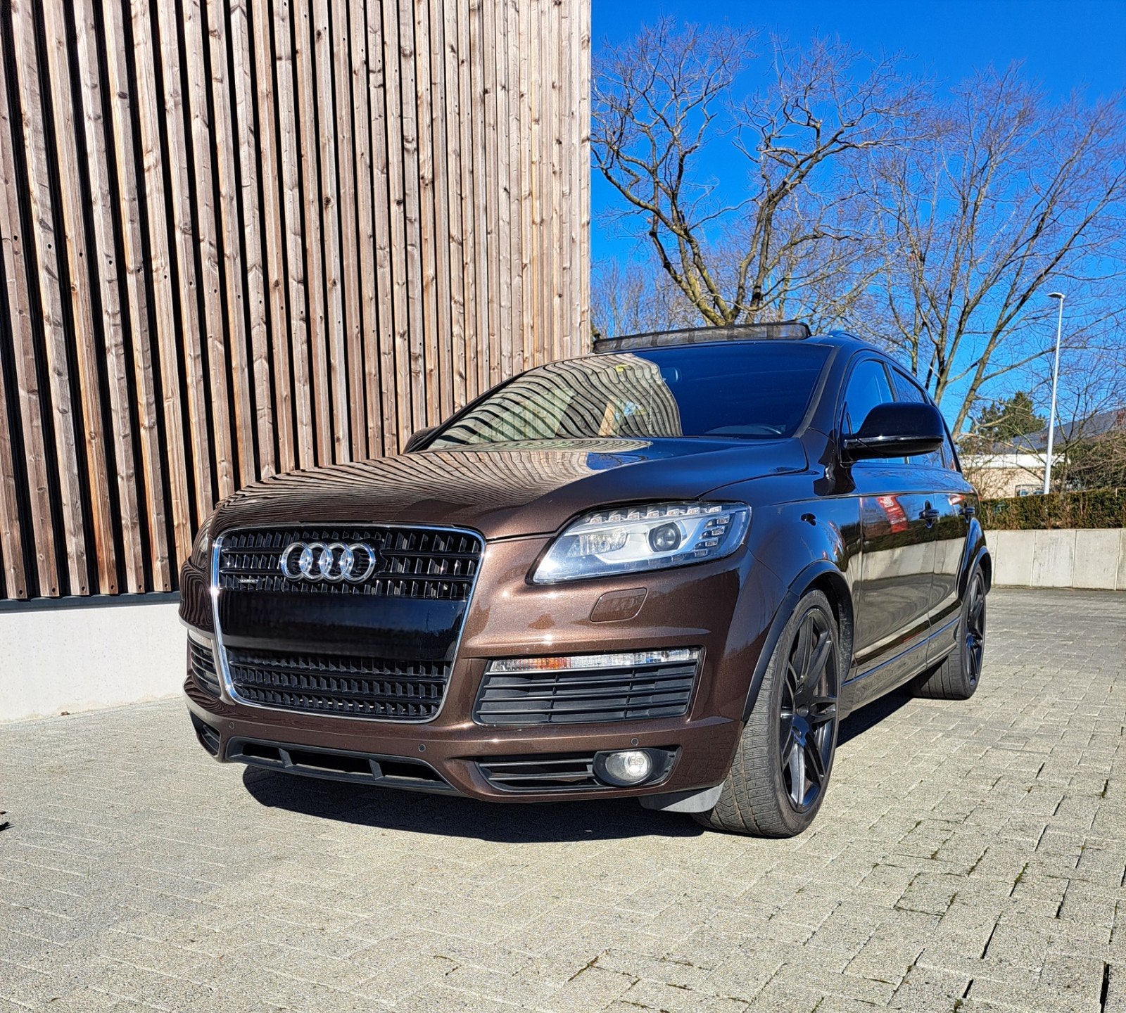 audi q7 3.0 3xsline, Auto's, Automaat, 4 deurs, Bruin, Leder