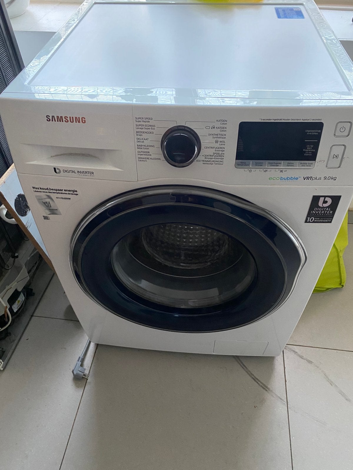 Wasmachine Samsung 9 kilo, Electroménager, Enlèvement, Comme neuf