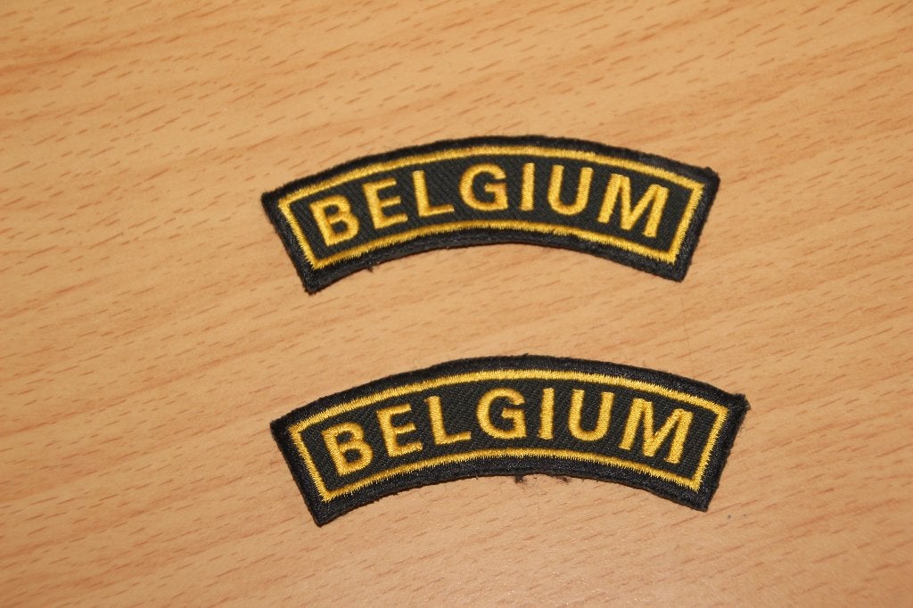 ABL Paire de "Titles Belgium", Envoi, Armée de terre, Emblème ou Badge