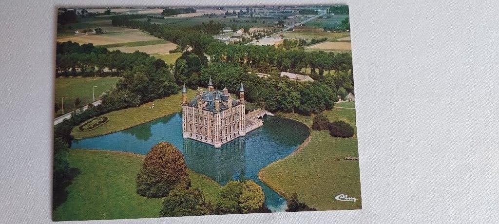 oude postkaart Olsene kasteel, Verzenden, Ongelopen, Oost-Vlaanderen