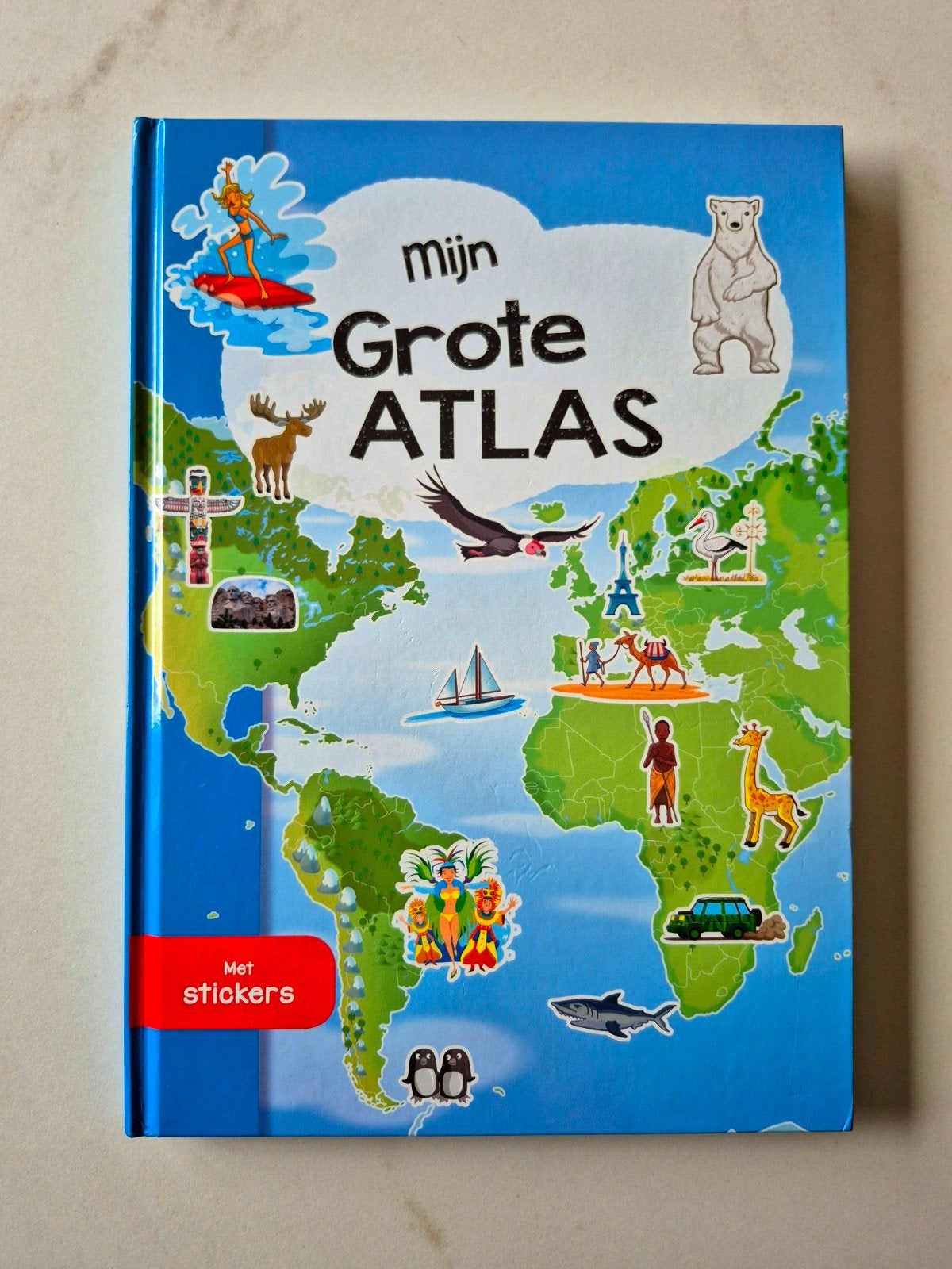 Mijn grote atlas - Met stickers, Enlèvement ou Envoi, Neuf