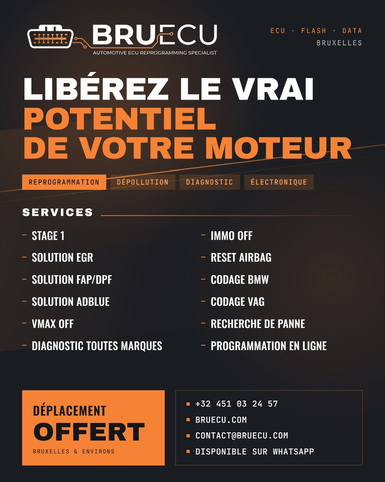 Stage 1 · EGR FAP AdBlue Immo · Storingzoeken · Diagnose, Ophalen