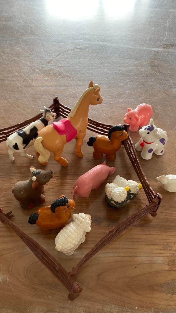 Boerderij dieren. Met hekje, Enlèvement, Utilisé