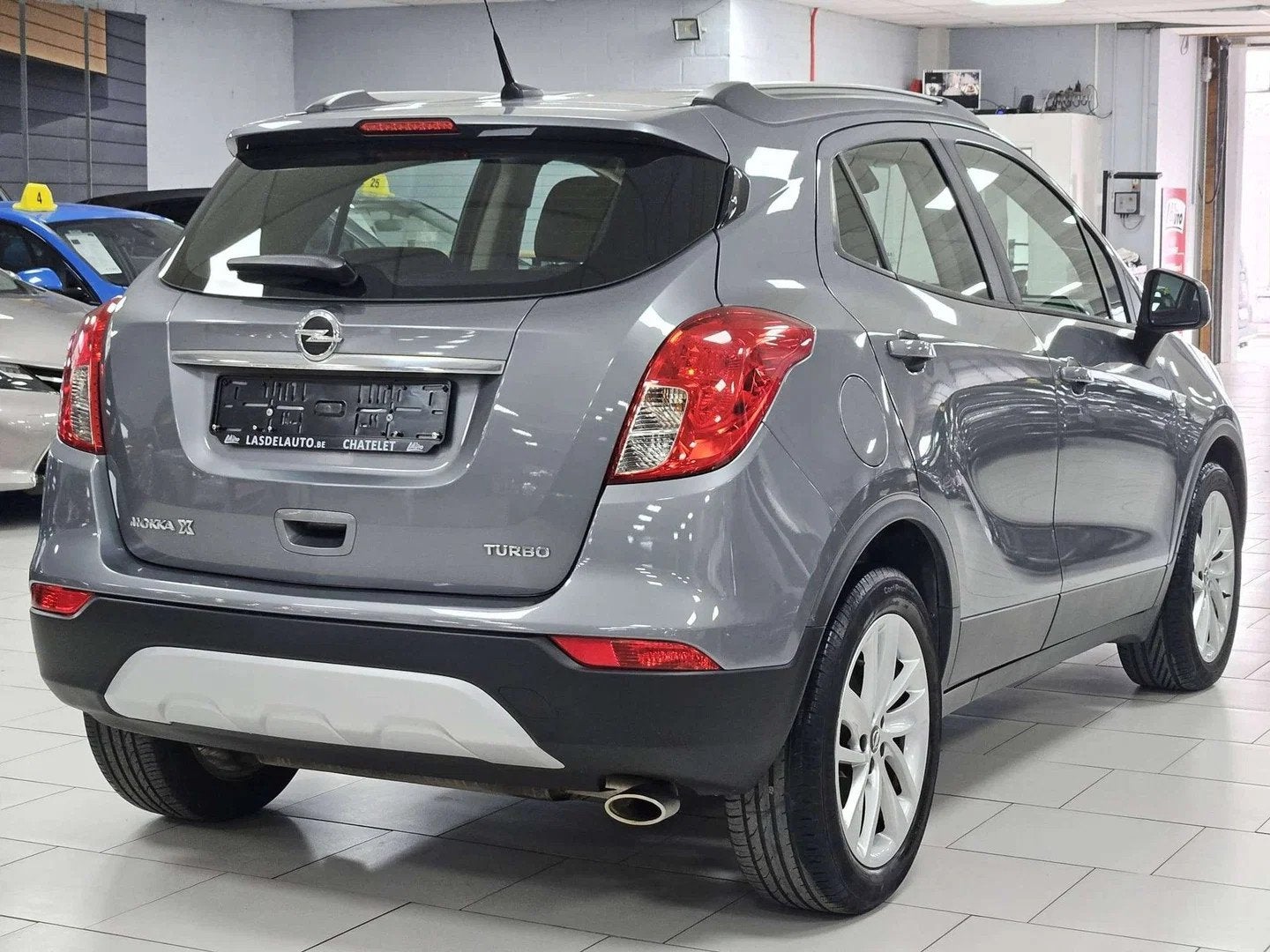Opel Mokka X 1.4i Turbo Led Gps Bluetooth Cruise Carplay And, Autos, Volant multifonction, Argent ou Gris, Euro 6, Entreprise