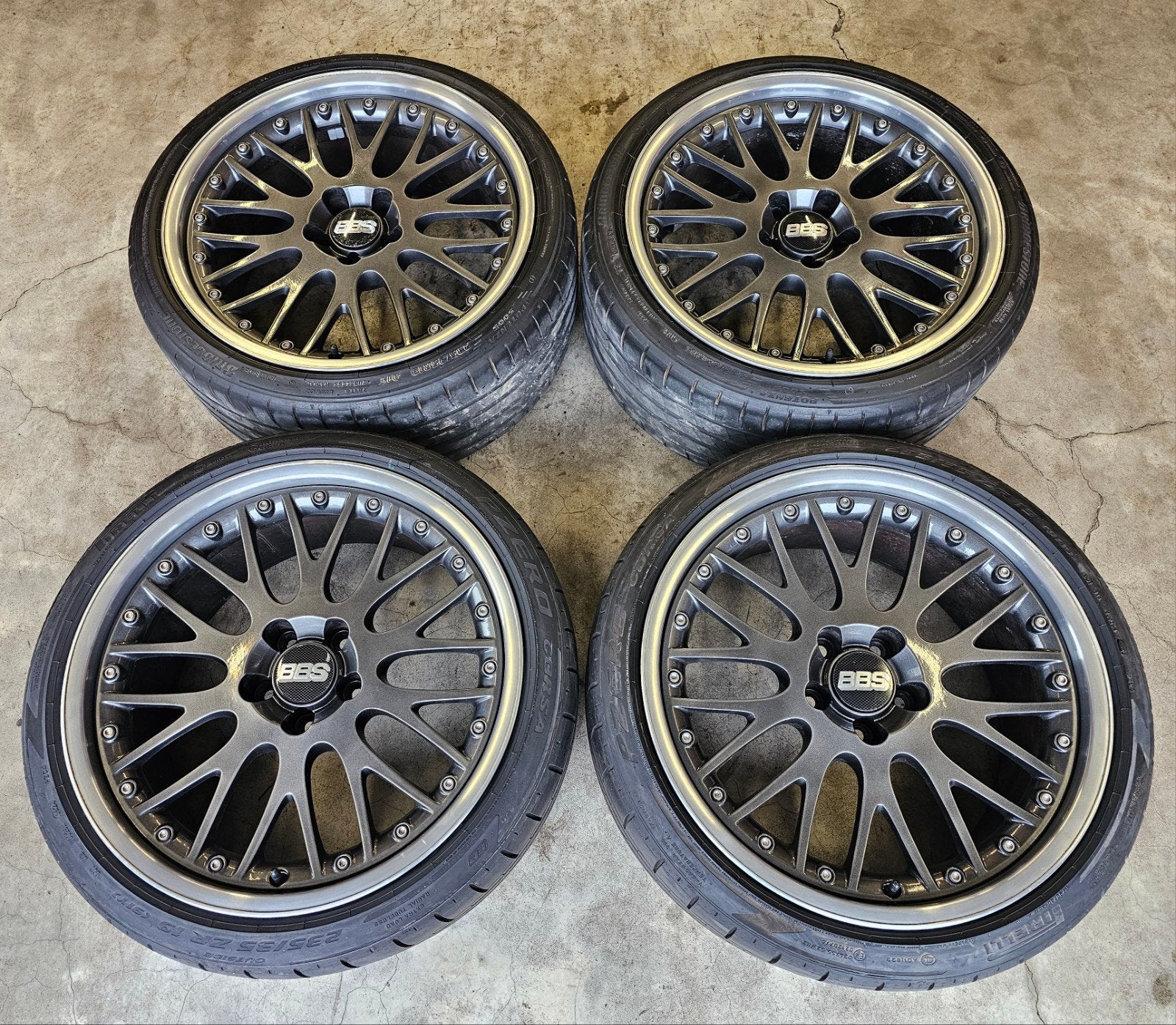 19" OEM BBS / Audi Speedline - Style LM Le Mans 5x112, Gebruikt, Banden en Velgen, 235 mm, Zomerbanden
