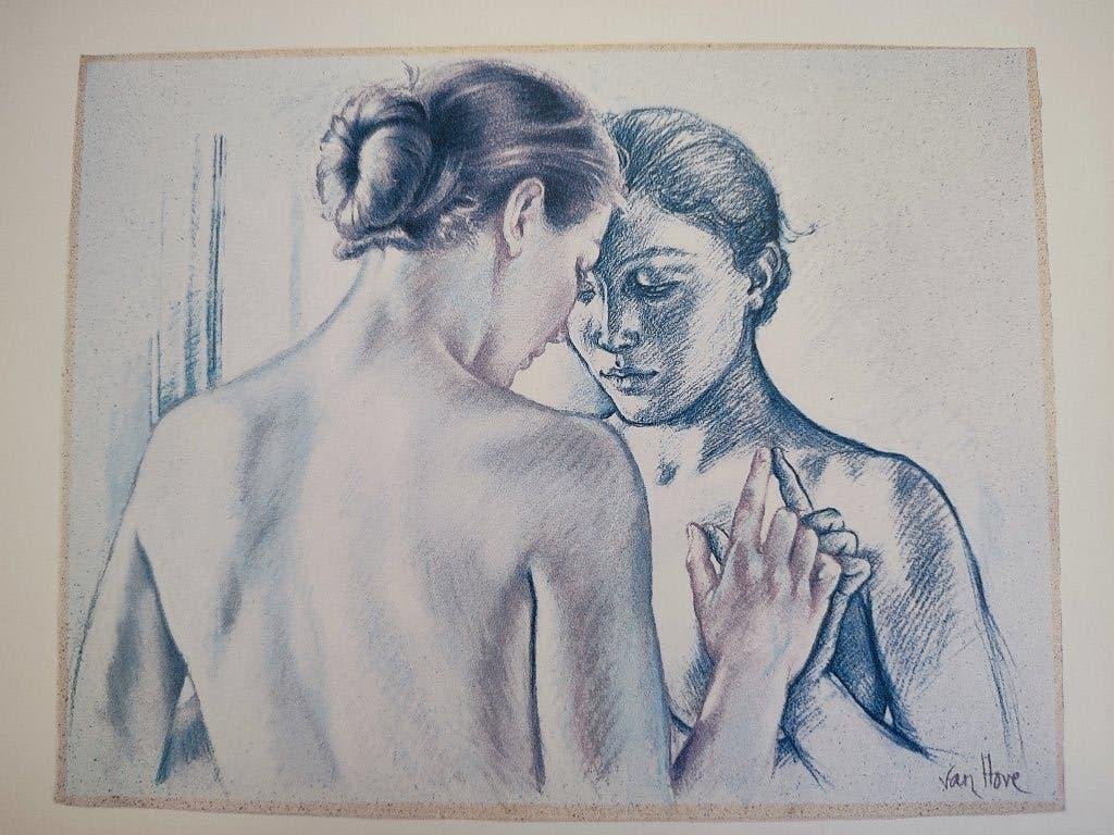 Étude pour Isabelle, Francine Van Hove, Portrait ou Personnes, Enlèvement ou Envoi, Impression, Réaliste
