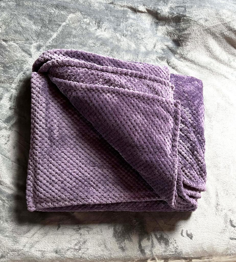 Grote Fleece Plaid - Royal Garden (245x210 cm), Huis en Inrichting, Woonaccessoires | Plaids en Woondekens, Zo goed als nieuw