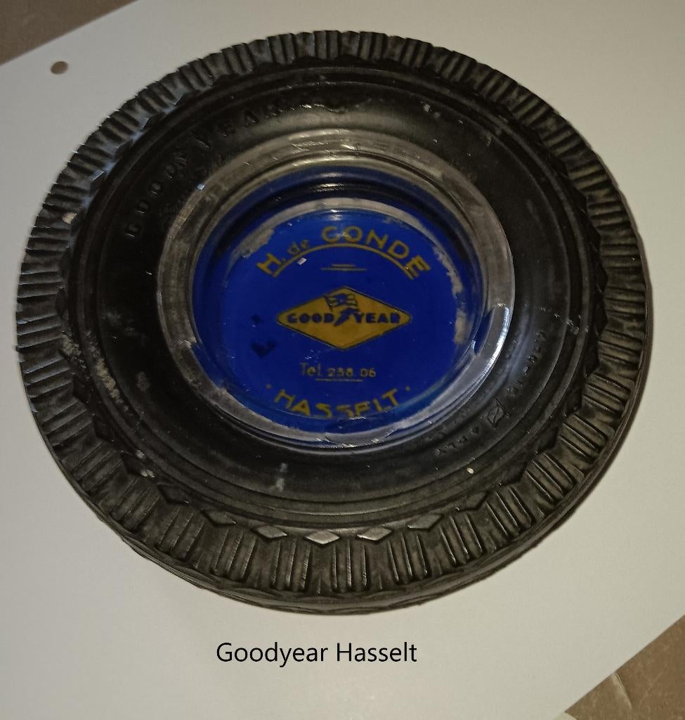 asbak in band gooryear hasselt, Verzamelen, Ophalen of Verzenden, Asbak