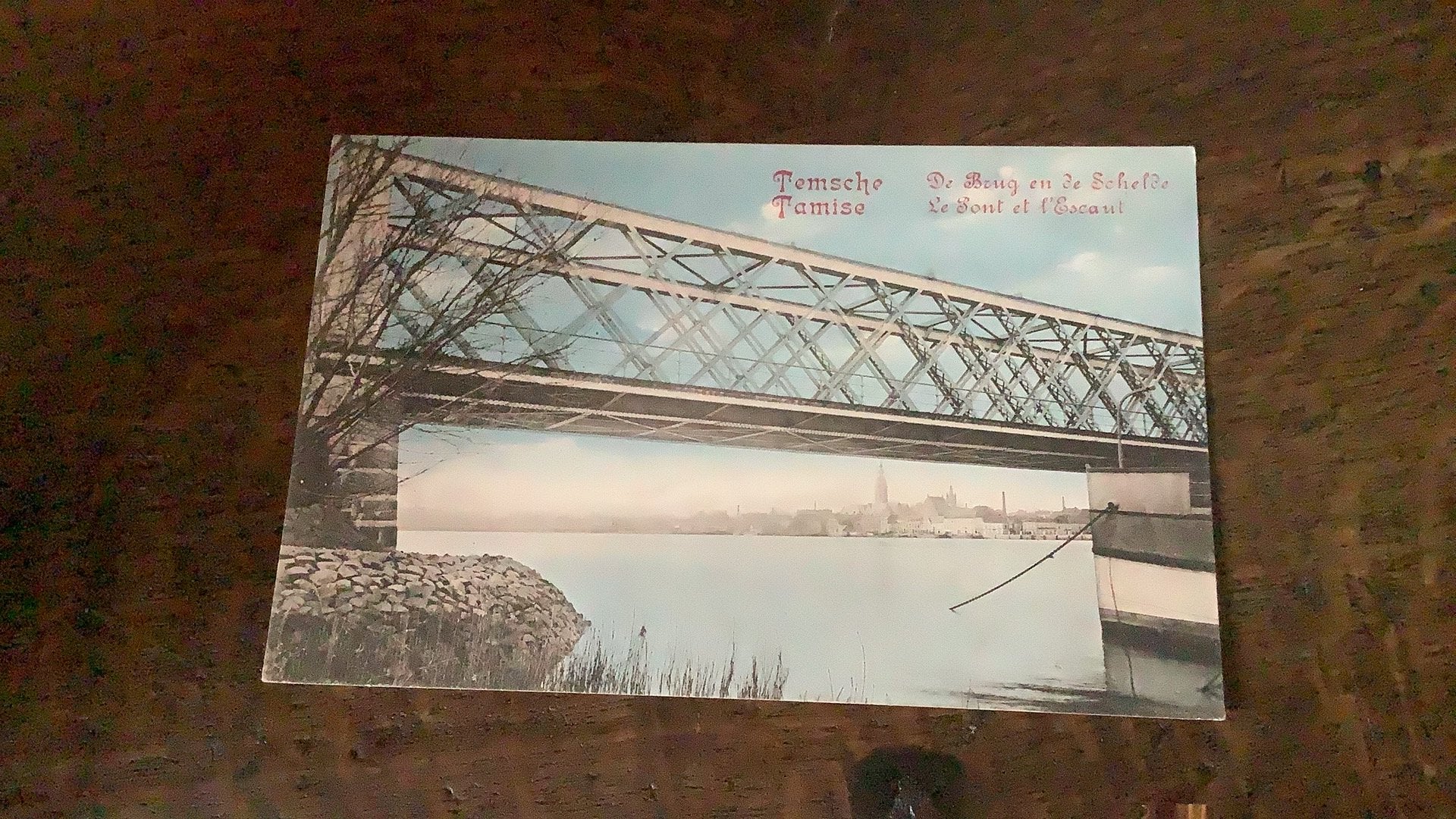 Temsche gelopen de brug en de schelde tamise, Verzamelen, Ophalen of Verzenden