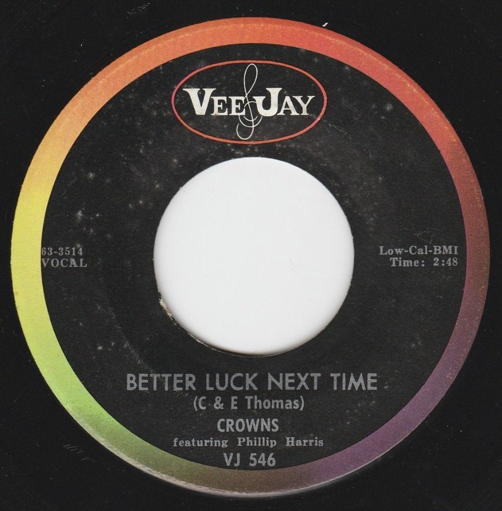 Crowns - Better Luck Next Time * Popcorn Groove * *, CD & DVD, Enlèvement ou Envoi, 7 inch, Utilisé, Housse de protection extérieure