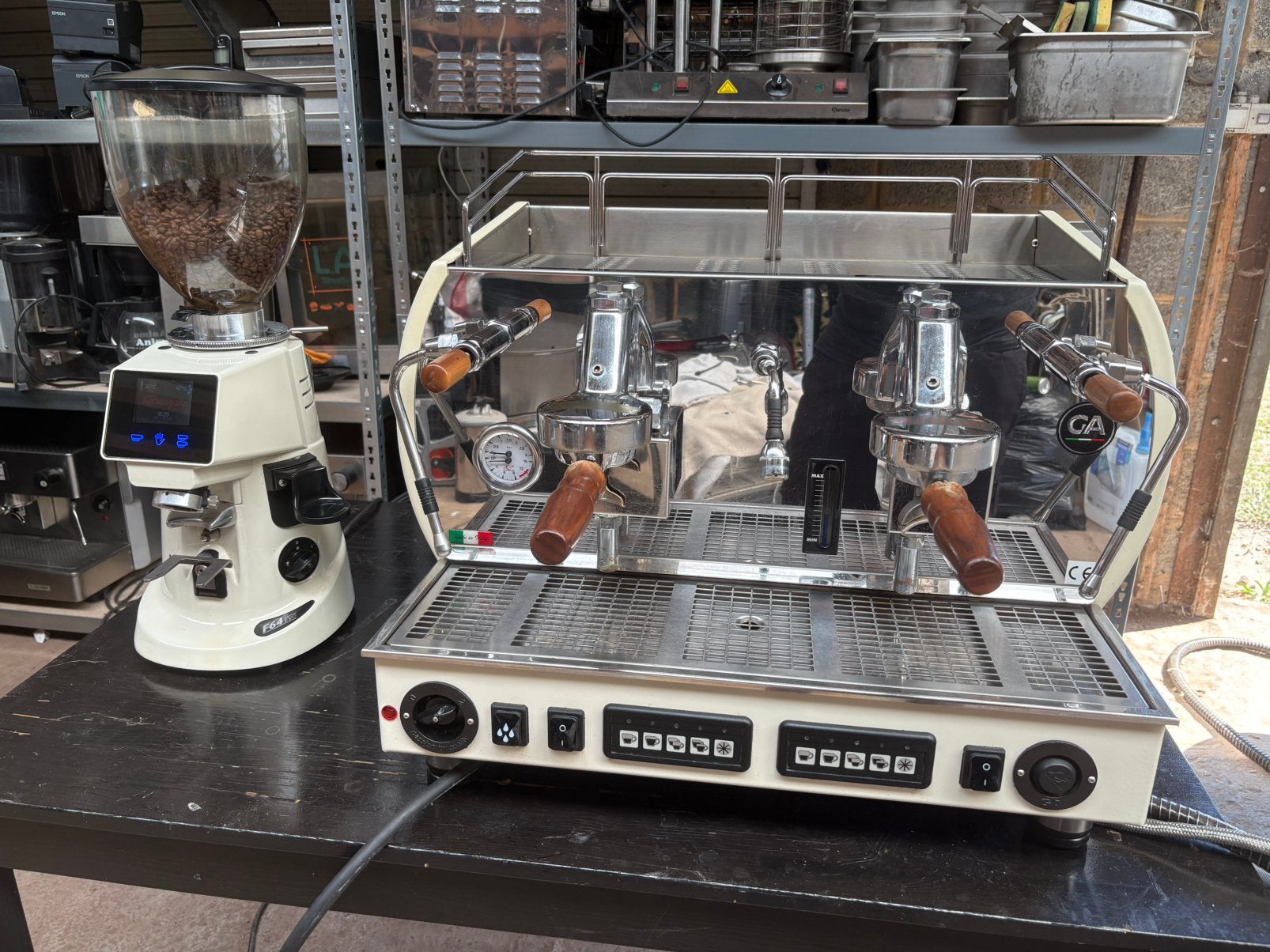 Machine à café professionnelle La Nuova Era Altea Wood, Electroménager, Lave-vaisselle, Comme neuf, Enlèvement