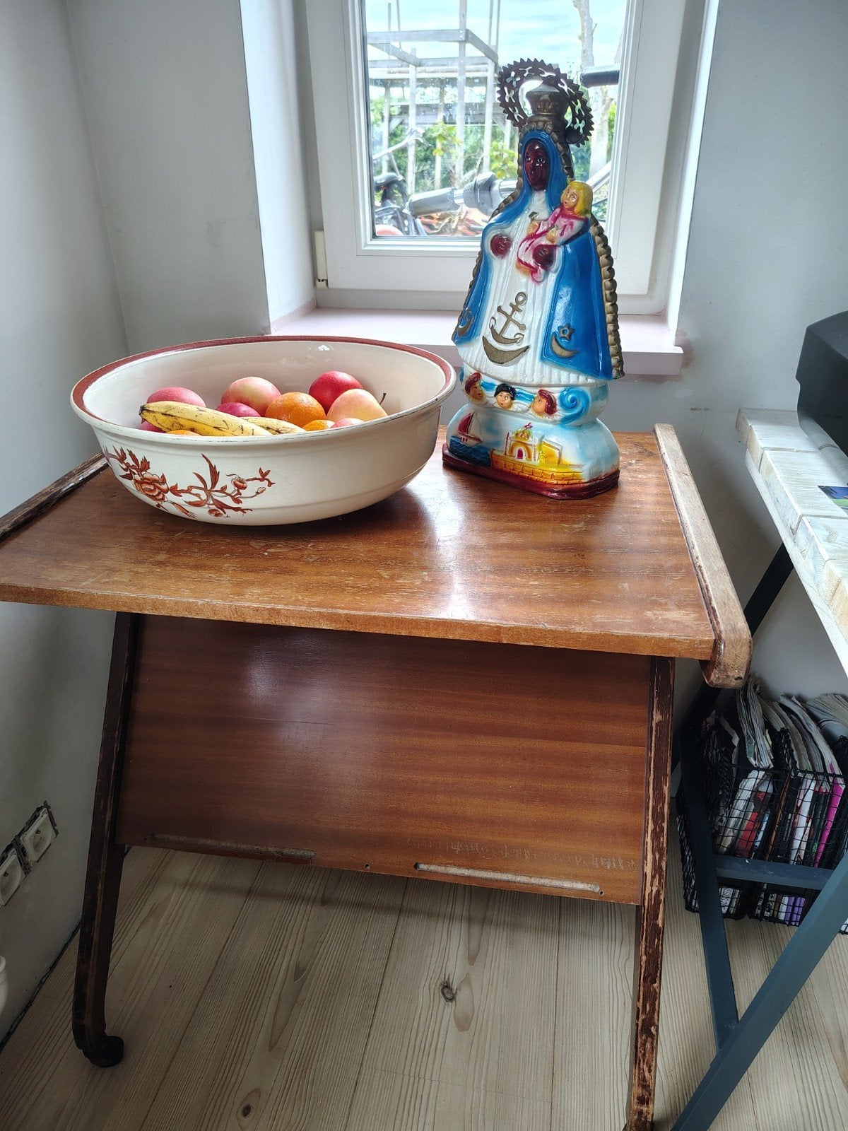 Retro/vintage serveerwagen, plantentafel, bureautje, Huis en Inrichting, Ophalen, Retro / vintage, Gebruikt, Teakhout