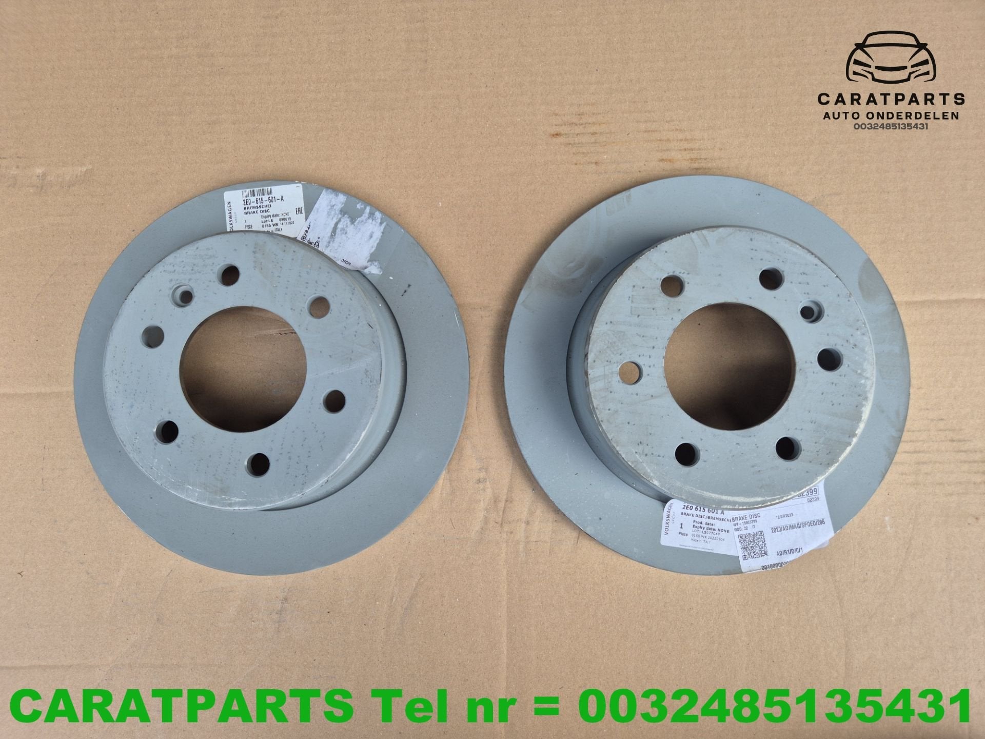 Disques de frein Volkswagen Crafter 2E0615601A d'origine., Volkswagen, Volkswagen AG, Vw@volkswagen.de, Utilisé