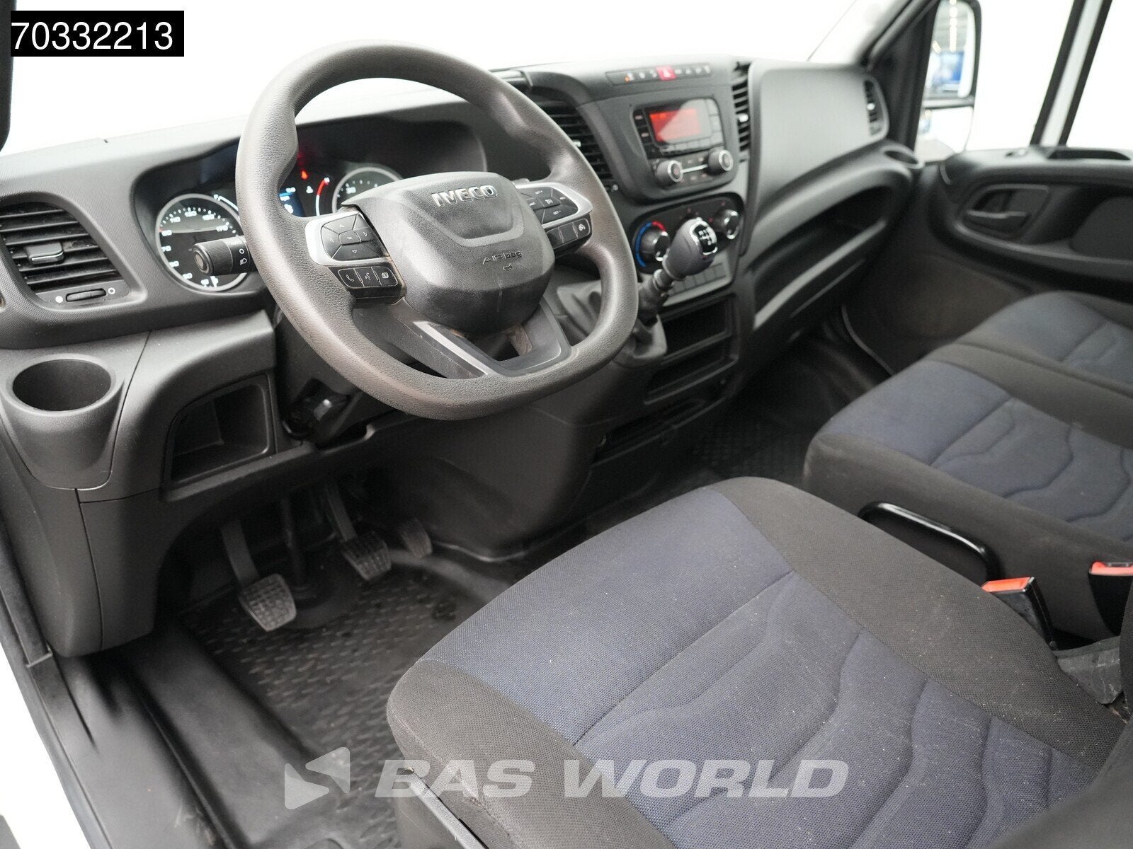 Iveco Daily 35C16 3.0L Kipper met Kist Dubbellucht 3,5t Trek, Stof, Gebruikt, Euro 6, 4 cilinders