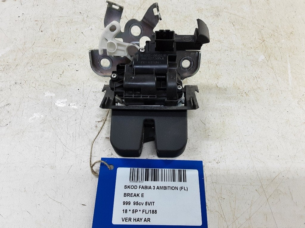 ACHTERKLEPSLOT Skoda Fabia III Combi (NJ5) (8R0827505A), Gebruikt, Achterklep, Info@skoda-auto.de, Skoda