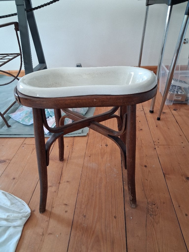 antiek bidet, Ophalen