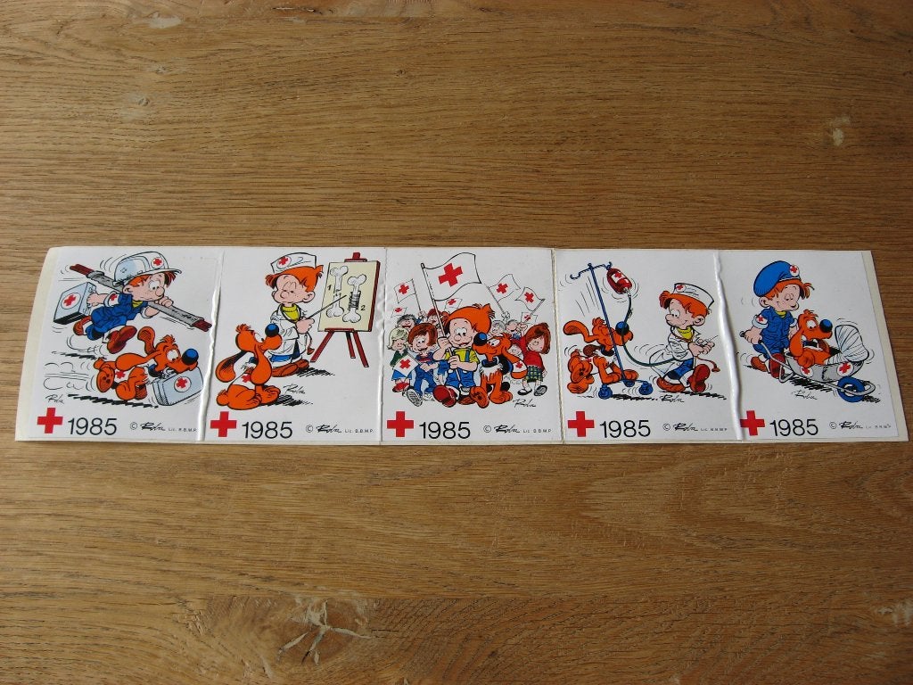 Autocollants vintage 1985 Billy et Bolly, Enlèvement, Neuf, Autres types