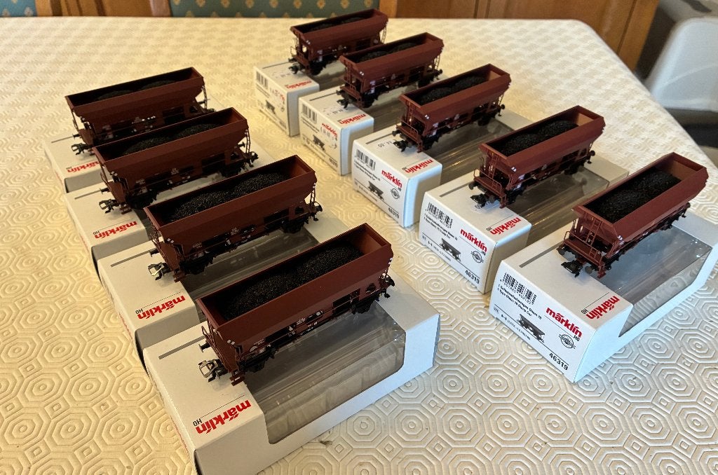 Marklin set van 9 kolenwagens 46319 HALVE PRIJS, Ophalen of Verzenden, Zo goed als nieuw