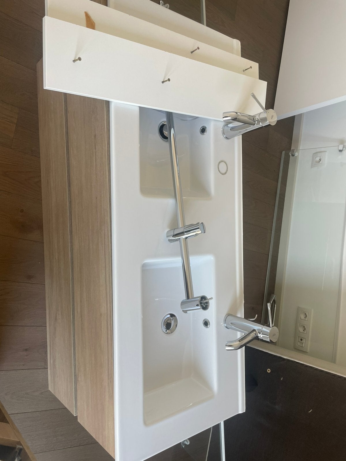 Dubbel lavabomeubel, Huis en Inrichting, Ophalen, Nieuw