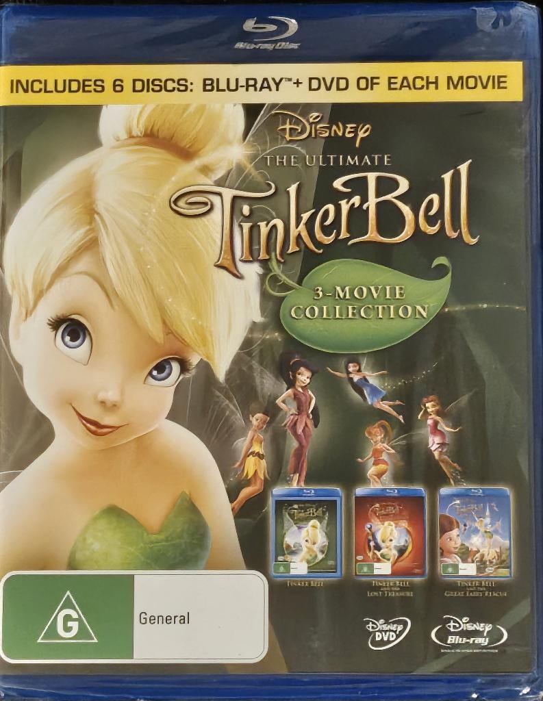 TinkerBell 3Movie Collection Blu Ray+Dvd SEALED, Enlèvement ou Envoi, Neuf, dans son emballage