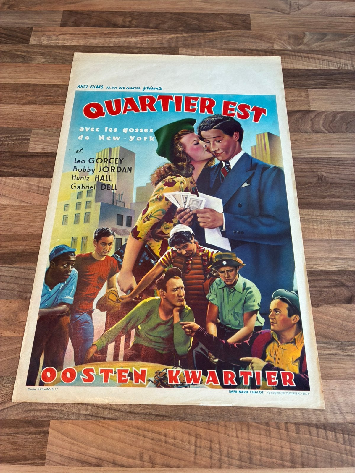 9 oude filmposters. ( 36 cm op 57cm), Ophalen