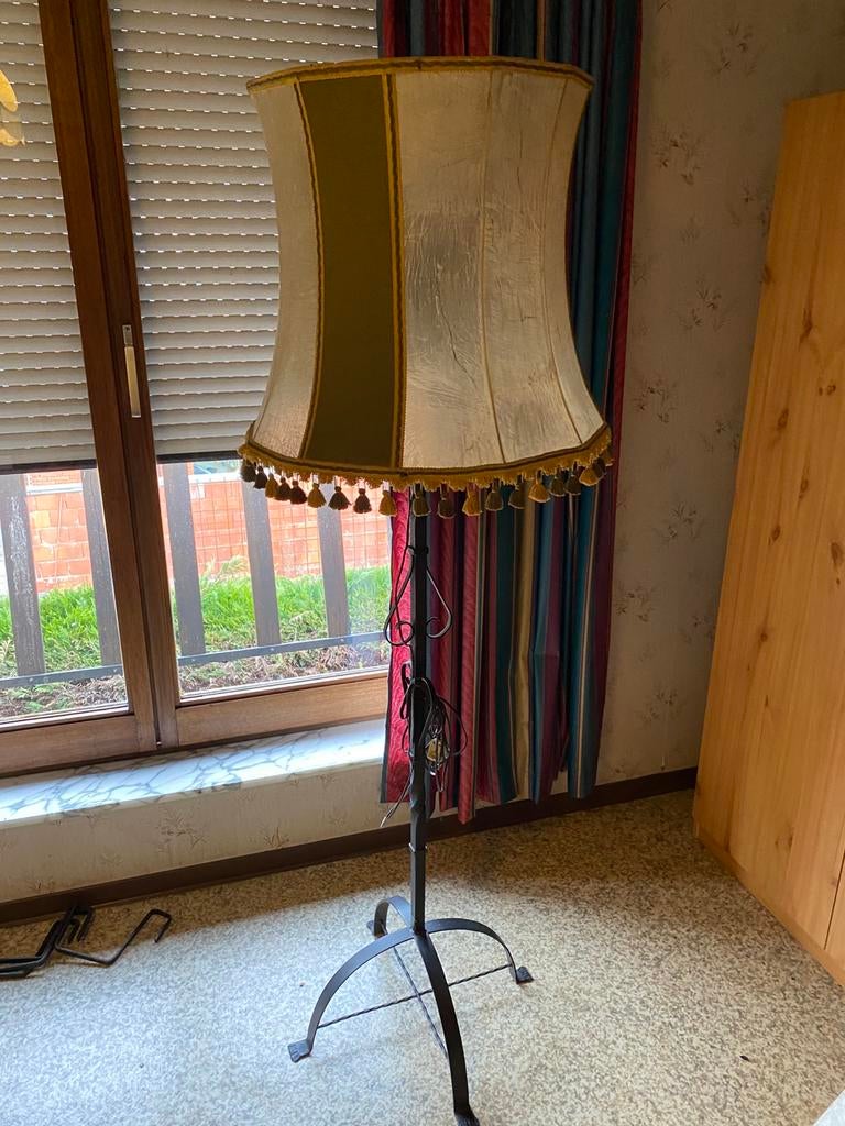 Vintage lampen houder, Huis en Inrichting, Lampen | Vloerlampen, Ophalen, Gebruikt, Overige materialen, Vintage