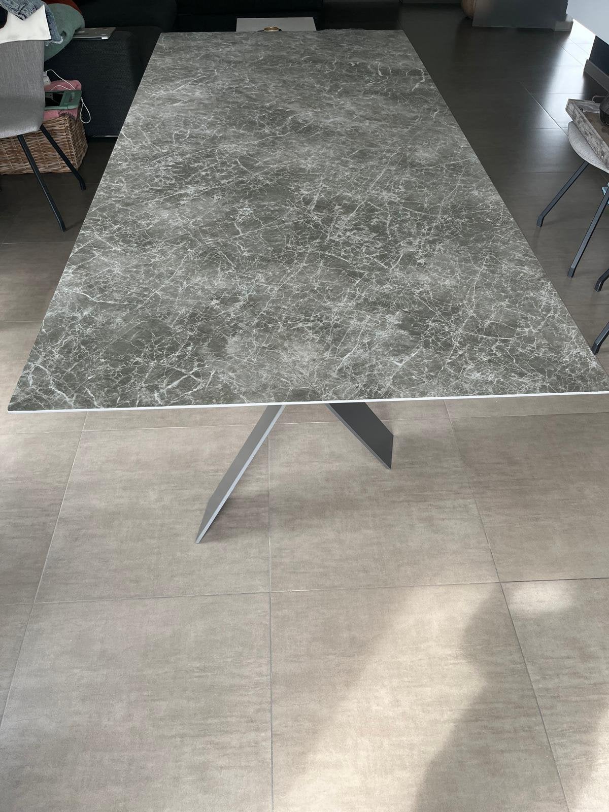 Eettafel design 220x100, Huis en Inrichting, Ophalen, Gebruikt