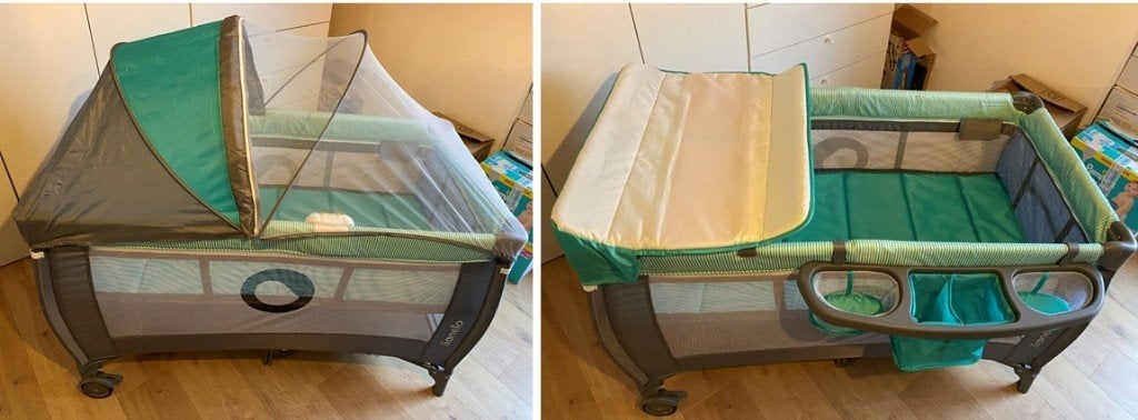Luxe Lionelo Sven Plus Reisbedje + Luiertafel (Nieuwstaat), Enlèvement, Comme neuf, Lit de voyage