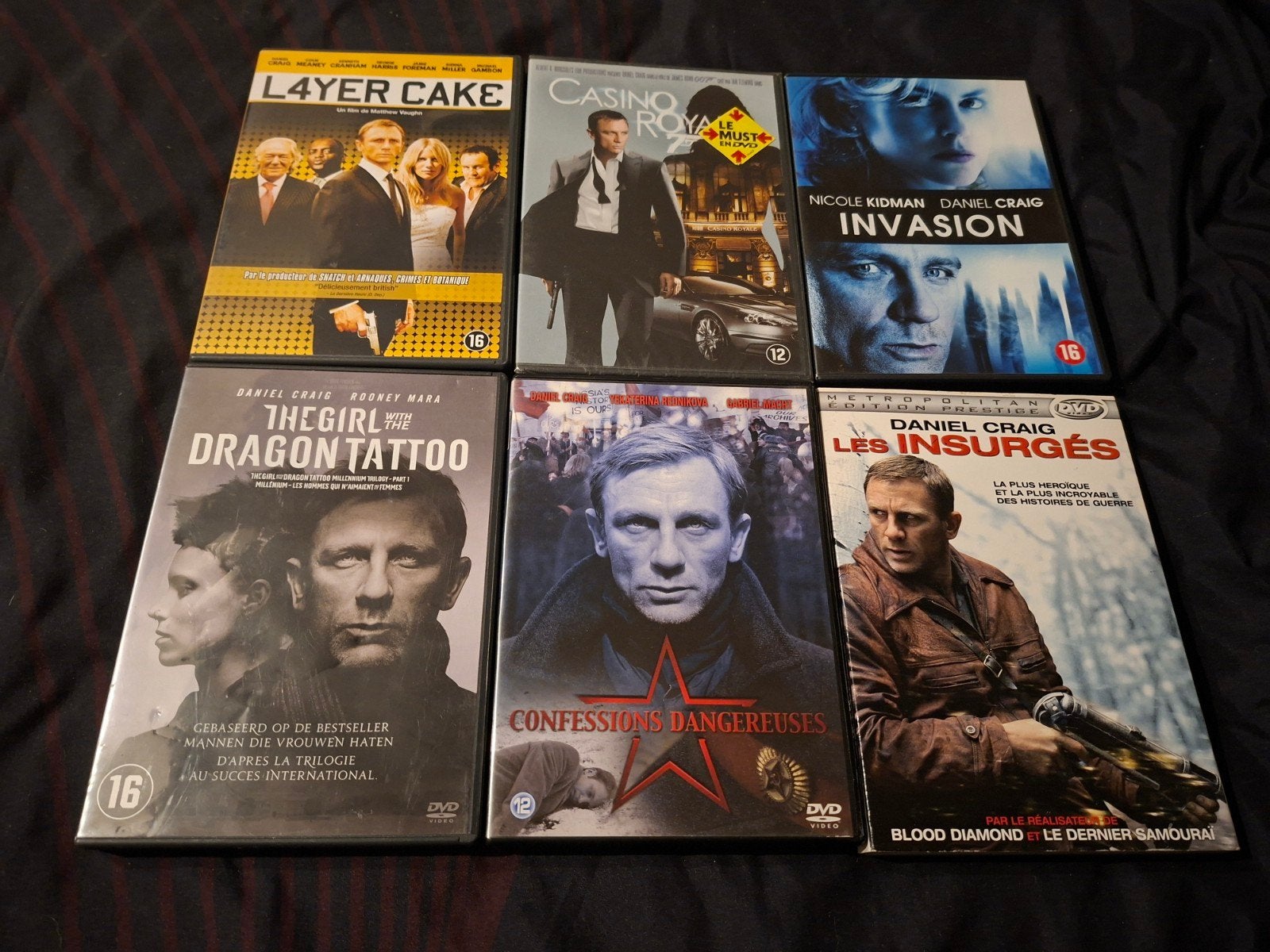Te koop 6 Daniel Craig DVD's, Cd's en Dvd's, Inclusief doosje, Actie, Ophalen of Verzenden, Zo goed als nieuw